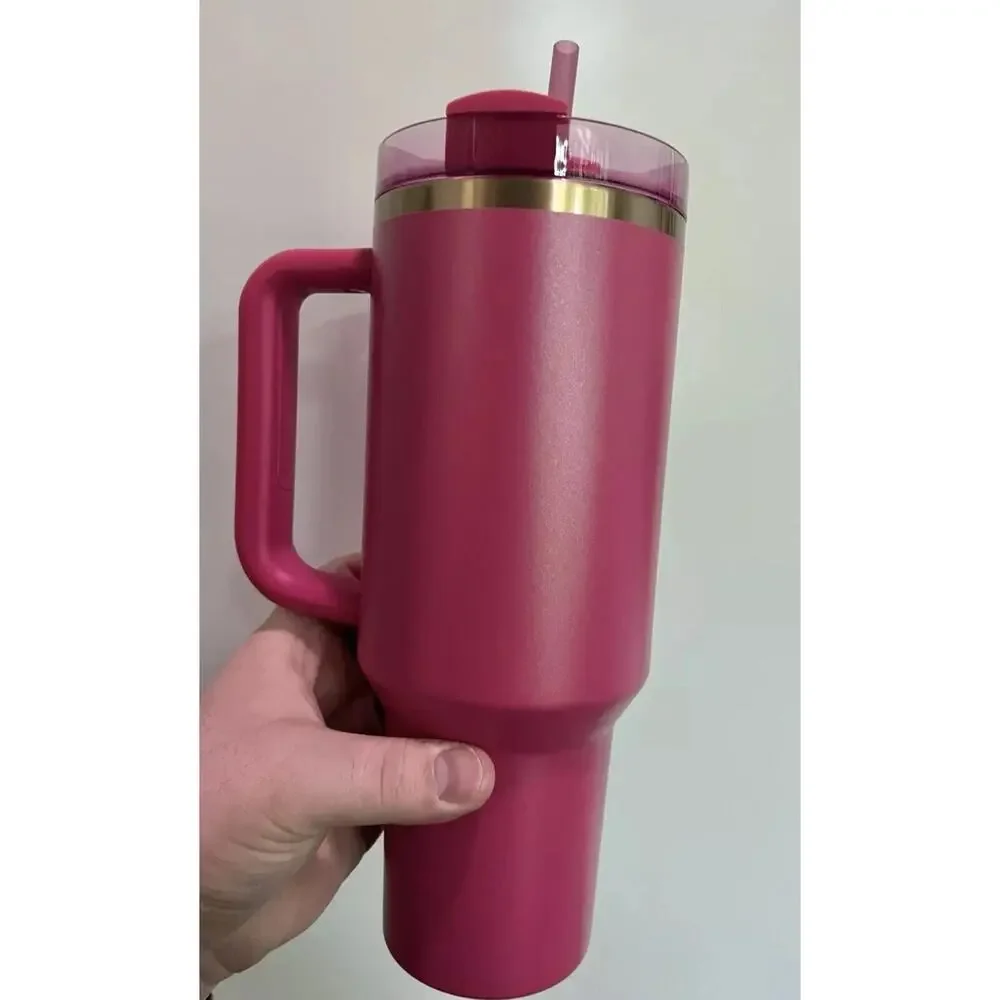 Starbucks x Stanley‎ 2024 Holiday Glitter Pink Wicked Quencher 40 oz - NEW